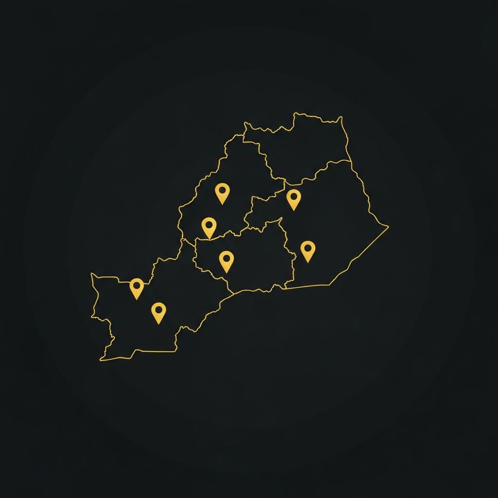 Mapa de Minas Gerais - Área de atuação